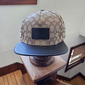 Coach Signature Brown and Black Men's Hat